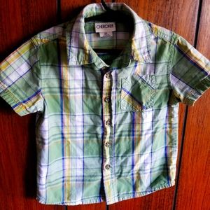 Green Plaid Button Down